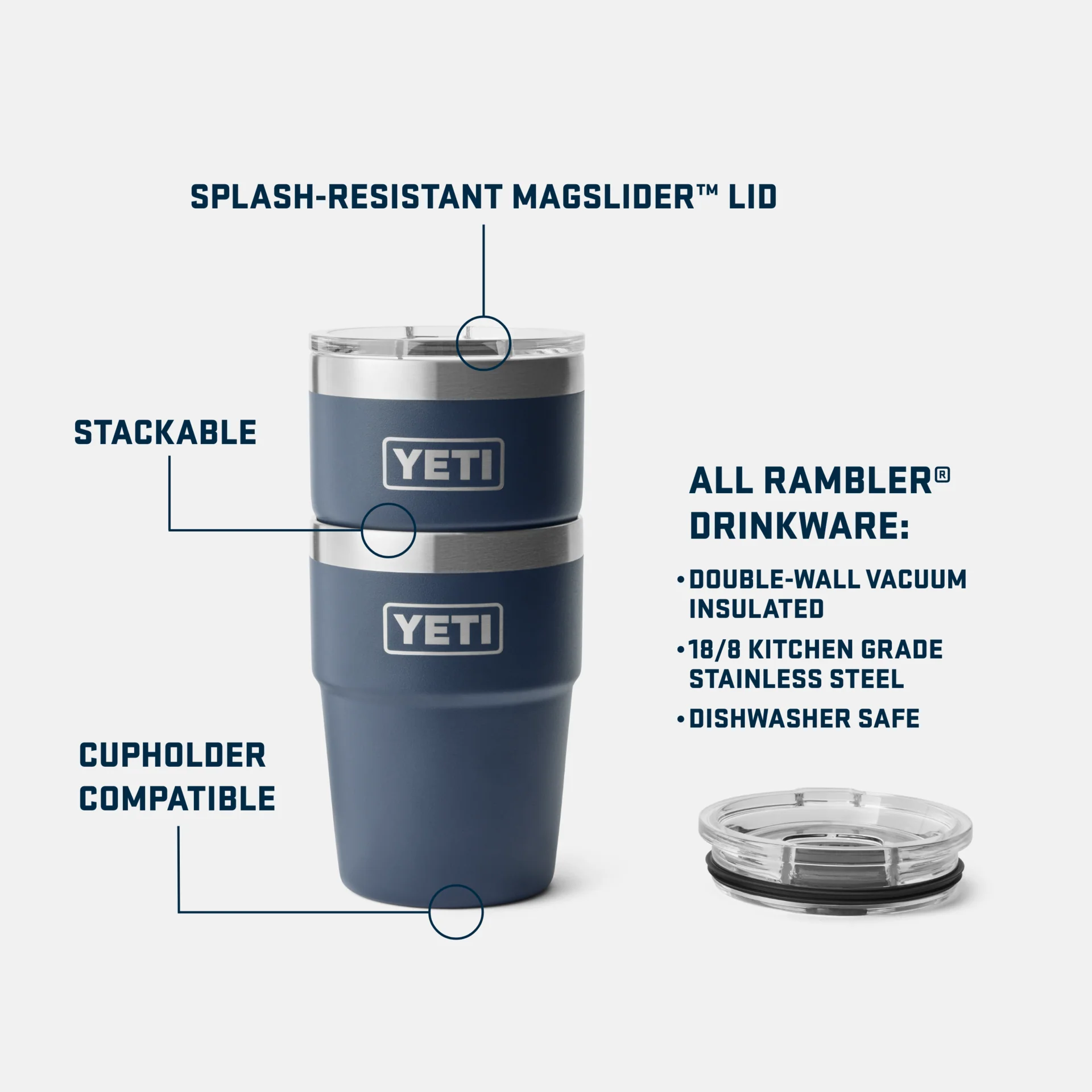 Rambler® 16 oz (473 ml) Stackable Cup - Image 4